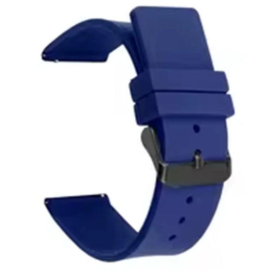For Samsung Galaxy Watch6 Classic 47mm / Watch FE 40mm / Watch4 40mm / Garminactive 20mm Watchband with Black Buckle Silicone Strap