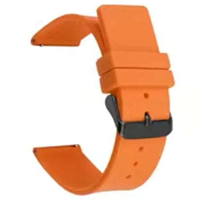 For Samsung Galaxy Watch6 Classic 47mm / Watch FE 40mm / Watch4 40mm / Garminactive 20mm Watchband with Black Buckle Silicone Strap