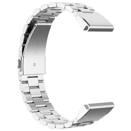 For Garmin QuickFit 26mm / Garmin Fenix 7X / 7X Pro / 6X Stainless Steel Strap 3 Beads Watch Band