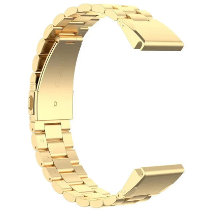 For Garmin QuickFit 26mm / Garmin Fenix 7X / 7X Pro / 6X Stainless Steel Strap 3 Beads Watch Band