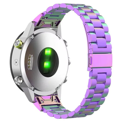 Stainless Steel Strap for Garmin QuickFit 22mm / Garmin Fenix 7 / 7 Pro / 6 Three Beads Watch Band