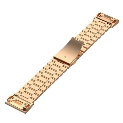 For Garmin Fenix 7S / 7S Pro / 6S / 6S Pro Watch Band 20mm Stainless Steel 3-Bead Wrist Strap