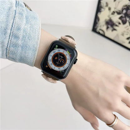 For Apple Watch Ultra 2 Ultra 49mm / Series 9 8 7 45mm / 6 5 4 SE (2022) SE (2023) SE 44mm / 3 2 1 42mm Strap Genuine Cow Leather Band