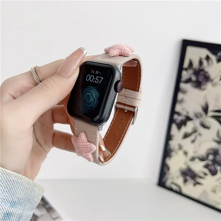 For Apple Watch Ultra 2 Ultra 49mm / Series 9 8 7 45mm / 6 5 4 SE (2022) SE (2023) SE 44mm / 3 2 1 42mm Strap Genuine Cow Leather Band