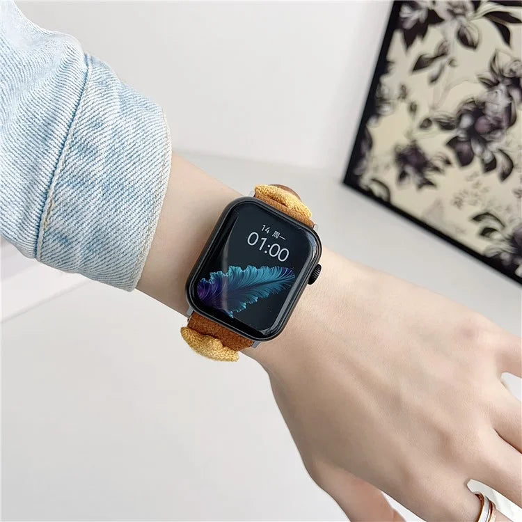 For Apple Watch Ultra 2 Ultra 49mm / Series 9 8 7 45mm / 6 5 4 SE (2022) SE (2023) SE 44mm / 3 2 1 42mm Strap Genuine Cow Leather Band