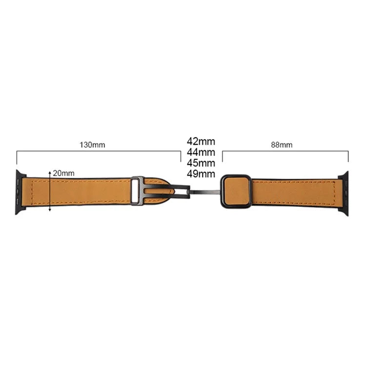 For Apple Watch Ultra 2 Ultra 49mm / Series 9 8 7 45mm / 6 5 4 SE (2022) SE (2023) SE 44mm / 3 2 1 42mm PU+Silicone Watch Strap