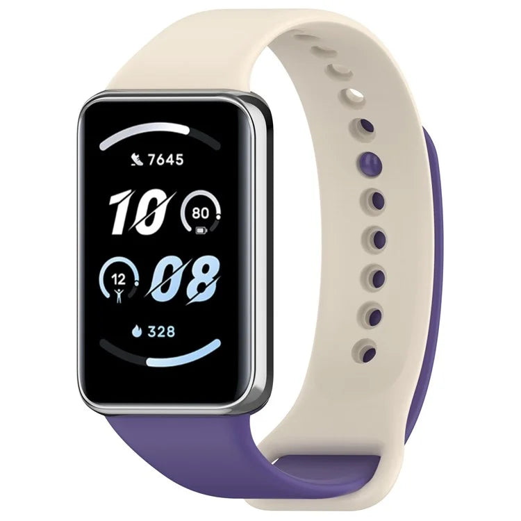 For Honor Band 9 Silicone Watch Strap Replacement Wrist Band / Purple