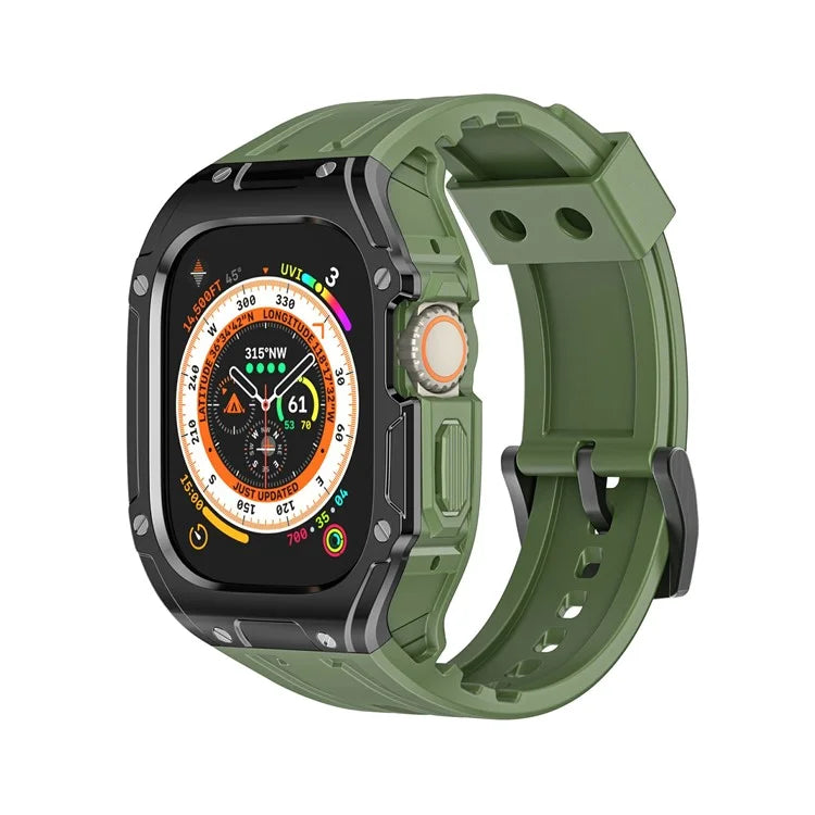 For Apple Watch Ultra 49mm  /  Ultra 2 49mm TPU Watch Band+Case Integrated Design