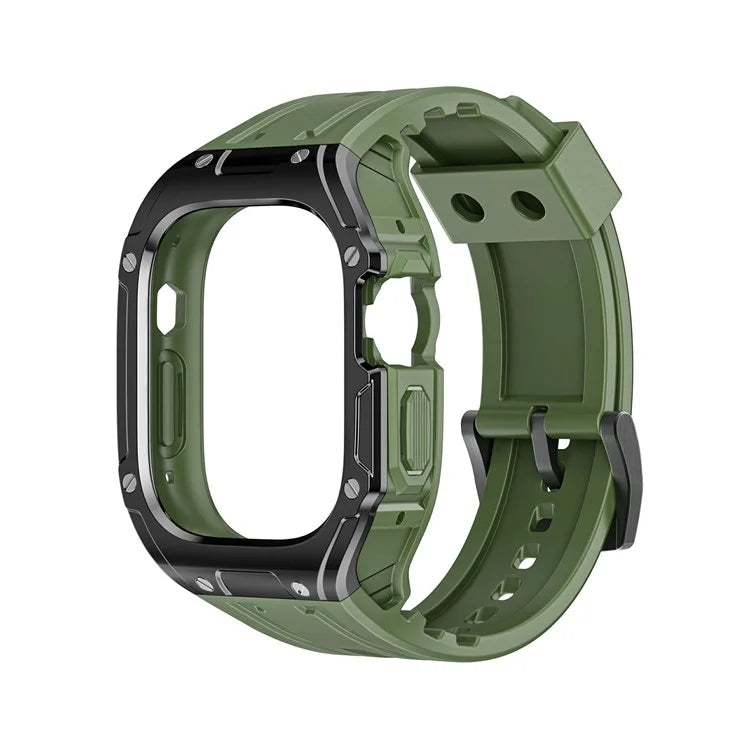 For Apple Watch Ultra 49mm  /  Ultra 2 49mm TPU Watch Band+Case Integrated Design