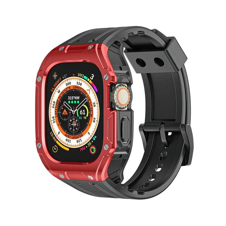 For Apple Watch Ultra 49mm  /  Ultra 2 49mm TPU Watch Band+Case Integrated Design