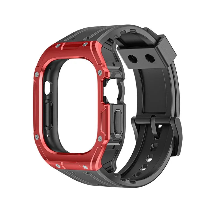 For Apple Watch Ultra 49mm  /  Ultra 2 49mm TPU Watch Band+Case Integrated Design