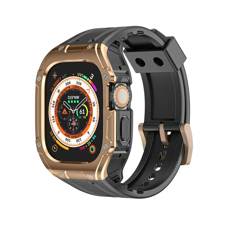 For Apple Watch Ultra 49mm  /  Ultra 2 49mm TPU Watch Band+Case Integrated Design