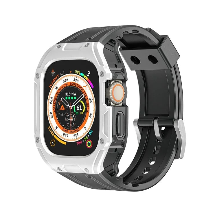 For Apple Watch Ultra 49mm  /  Ultra 2 49mm TPU Watch Band+Case Integrated Design