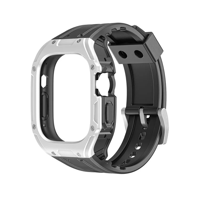 For Apple Watch Ultra 49mm  /  Ultra 2 49mm TPU Watch Band+Case Integrated Design