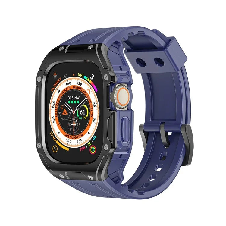 For Apple Watch Ultra 49mm  /  Ultra 2 49mm TPU Watch Band+Case Integrated Design