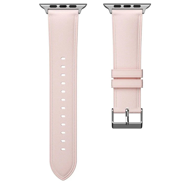 TPU Watch Strap for Apple Watch Series 9 8 7 41mm / 6 5 4 SE (2023) SE (2022) SE 40mm / 3 2 1 38mm Stitching Lines Wrist Band