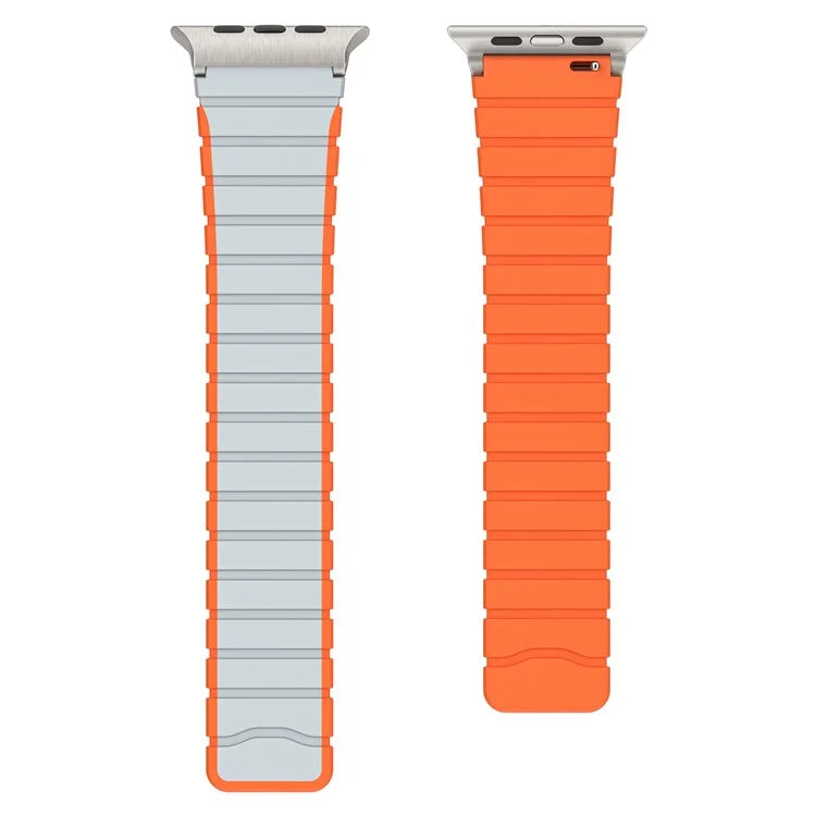 For Apple Watch Series 9 8 7 41mm / 6 5 4 SE (2023) SE (2022) SE 40mm / 3 2 1 38mm Magnetic Silicone Strap