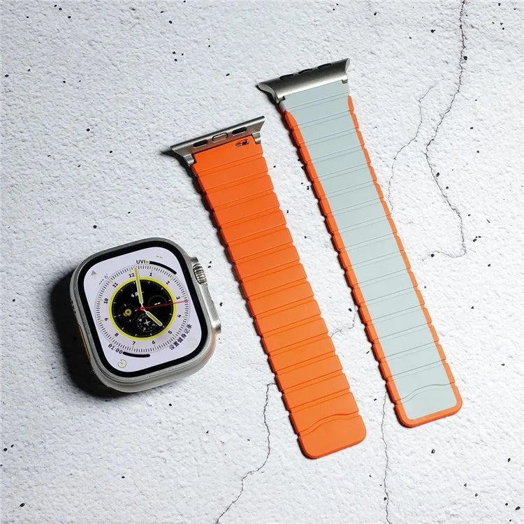 For Apple Watch Series 9 8 7 41mm / 6 5 4 SE (2023) SE (2022) SE 40mm / 3 2 1 38mm Magnetic Silicone Strap