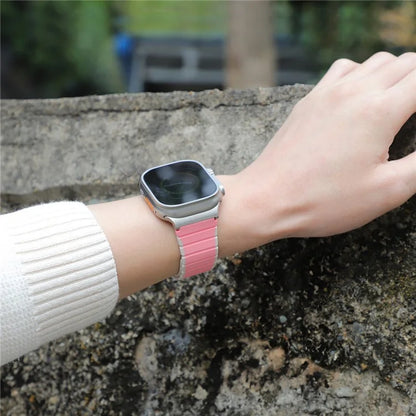 For Apple Watch Series 9 8 7 41mm / 6 5 4 SE (2023) SE (2022) SE 40mm / 3 2 1 38mm Magnetic Silicone Strap