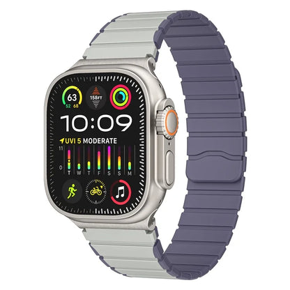 For Apple Watch Series 9 8 7 41mm / 6 5 4 SE (2023) SE (2022) SE 40mm / 3 2 1 38mm Magnetic Silicone Strap