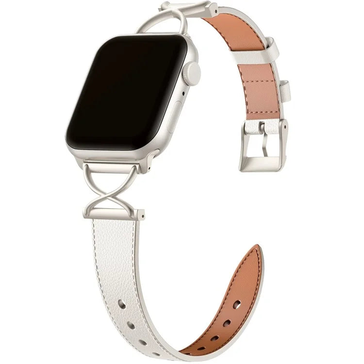 For Apple Watch Series 9 8 7 41mm / 6 5 4 SE (2023) SE (2022) SE 40mm / 3 2 1 38mm Electroplated Buckle Watch Strap