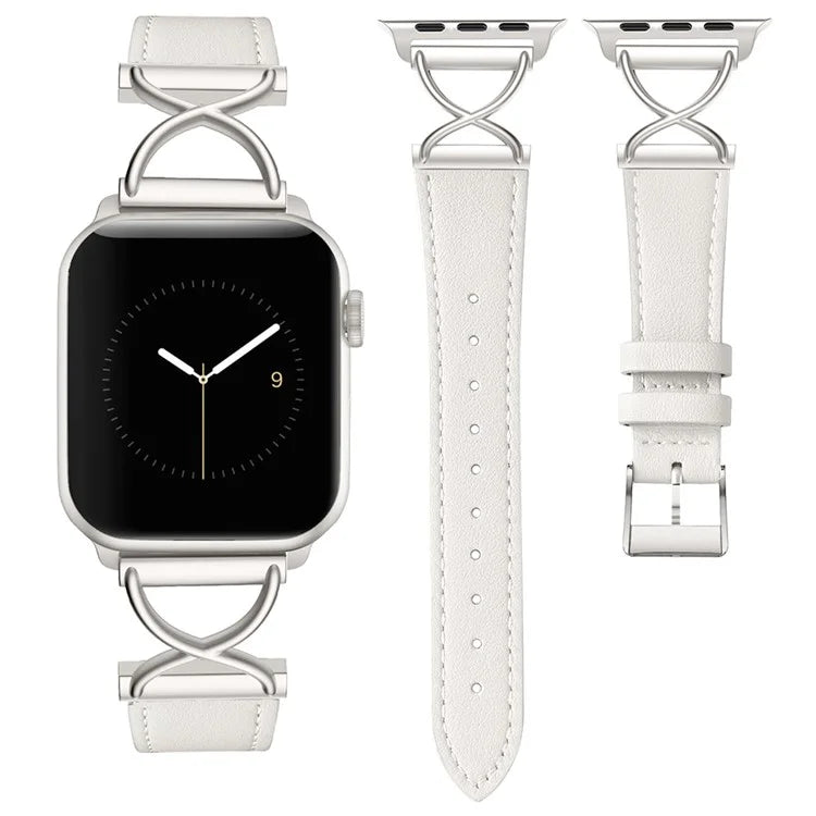 For Apple Watch Series 9 8 7 41mm / 6 5 4 SE (2023) SE (2022) SE 40mm / 3 2 1 38mm Electroplated Buckle Watch Strap
