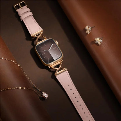 For Apple Watch Series 9 8 7 41mm / 6 5 4 SE (2023) SE (2022) SE 40mm / 3 2 1 38mm Electroplated Buckle Watch Strap