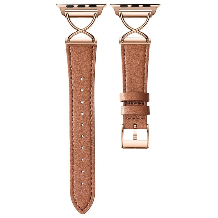 For Apple Watch Series 9 8 7 41mm / 6 5 4 SE (2023) SE (2022) SE 40mm / 3 2 1 38mm Electroplated Buckle Watch Strap