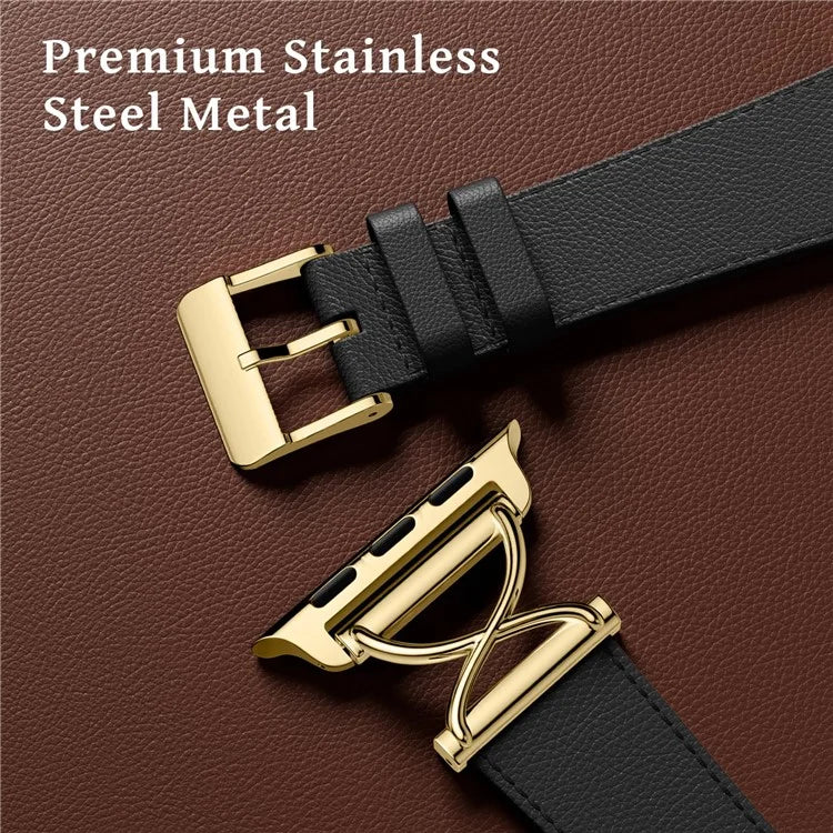 For Apple Watch Ultra 2 Ultra 49mm / 9 8 7 45mm / 6 5 4 SE (2023) SE (2022) SE 44mm / 3 2 1 42mm Replacement Strap (Electroplated Buckle)