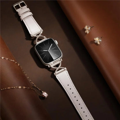 For Apple Watch Ultra 2 Ultra 49mm / 9 8 7 45mm / 6 5 4 SE (2023) SE (2022) SE 44mm / 3 2 1 42mm Replacement Strap (Electroplated Buckle)