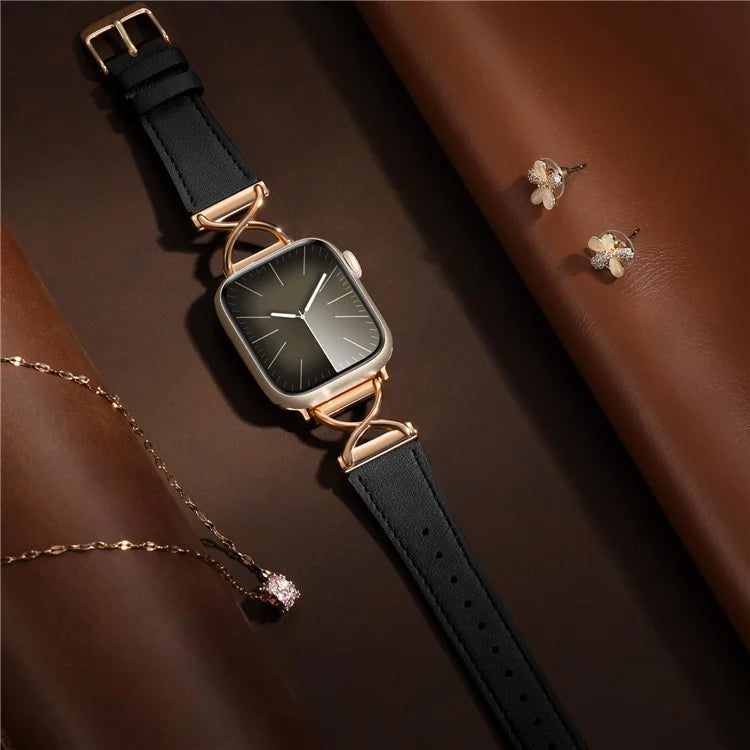 For Apple Watch Ultra 2 Ultra 49mm / 9 8 7 45mm / 6 5 4 SE (2023) SE (2022) SE 44mm / 3 2 1 42mm Replacement Strap (Electroplated Buckle)