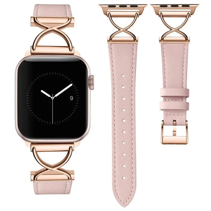 For Apple Watch Ultra 2 Ultra 49mm / 9 8 7 45mm / 6 5 4 SE (2023) SE (2022) SE 44mm / 3 2 1 42mm Replacement Strap (Electroplated Buckle)