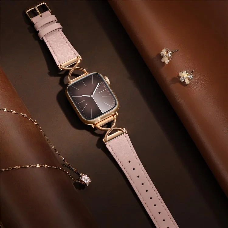 For Apple Watch Ultra 2 Ultra 49mm / 9 8 7 45mm / 6 5 4 SE (2023) SE (2022) SE 44mm / 3 2 1 42mm Replacement Strap (Electroplated Buckle)