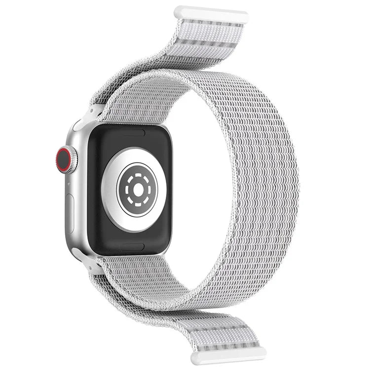 For Apple Watch Series 9 8 7 41mm / 6 5 4 SE (2023) SE (2022) SE 40mm / 3 2 1 38mm Nylon Watch Band Adjustable Magic Tape Strap