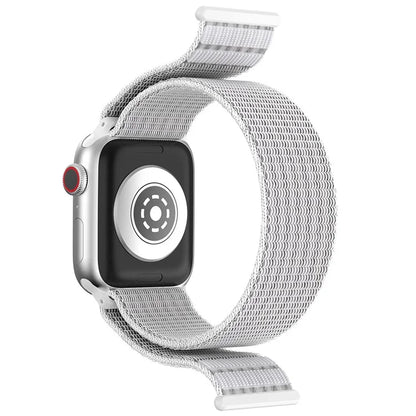 For Apple Watch Series 9 8 7 41mm / 6 5 4 SE (2023) SE (2022) SE 40mm / 3 2 1 38mm Nylon Watch Band Adjustable Magic Tape Strap