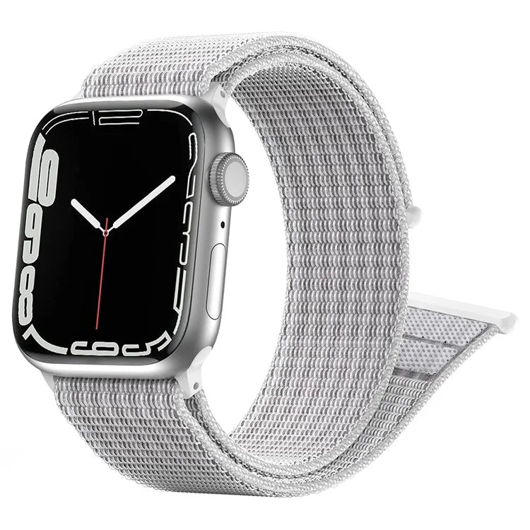 For Apple Watch Series 9 8 7 41mm / 6 5 4 SE (2023) SE (2022) SE 40mm / 3 2 1 38mm Nylon Watch Band Adjustable Magic Tape Strap
