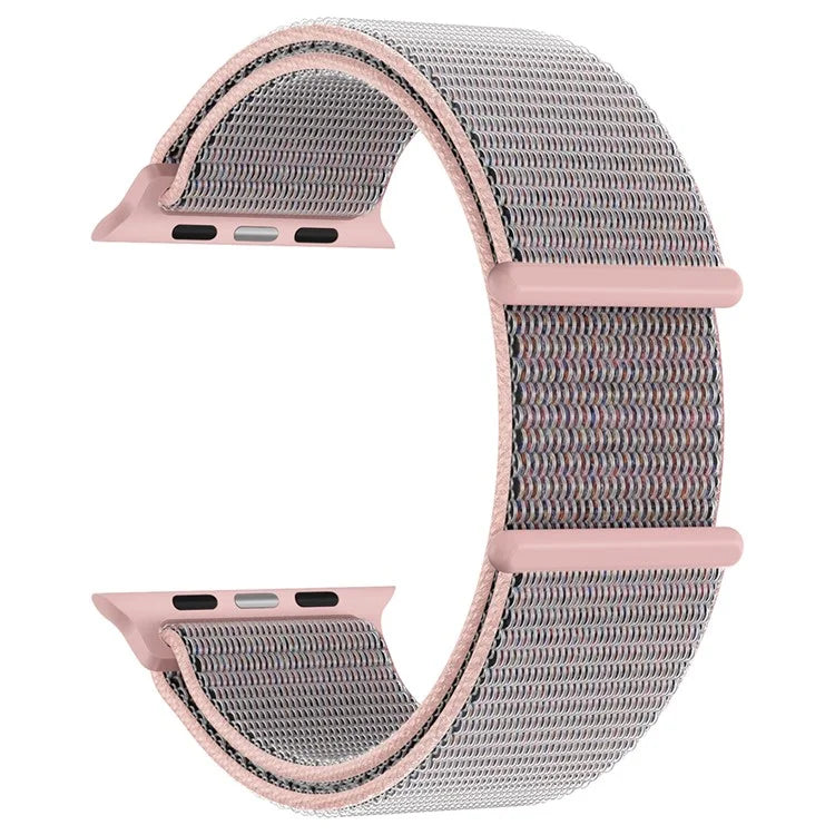 For Apple Watch Series 9 8 7 41mm / 6 5 4 SE (2023) SE (2022) SE 40mm / 3 2 1 38mm Nylon Watch Band Adjustable Magic Tape Strap