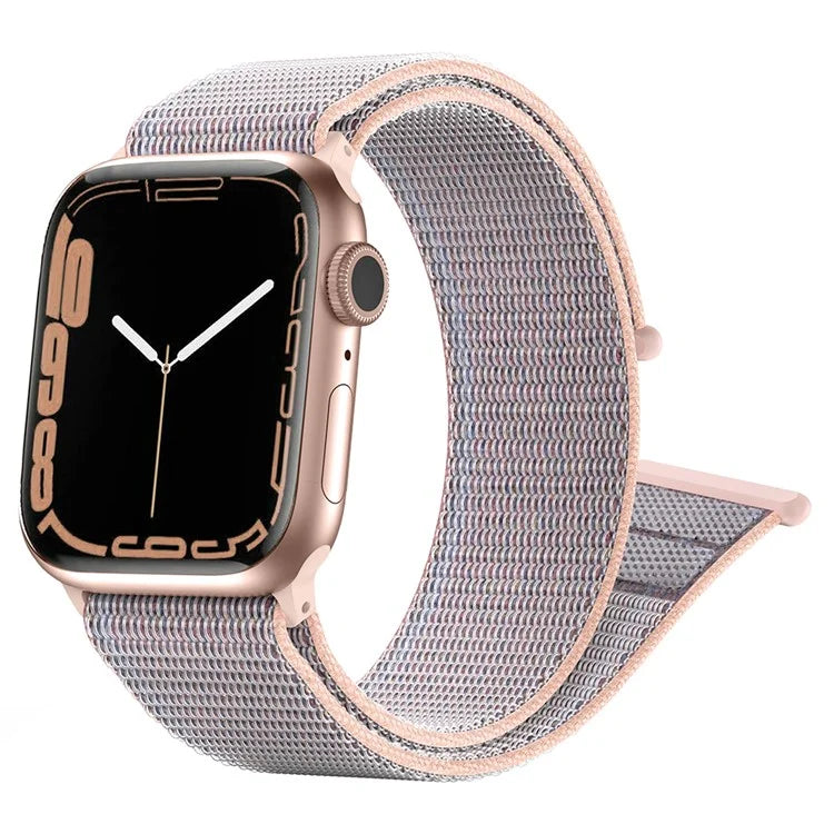 For Apple Watch Series 9 8 7 41mm / 6 5 4 SE (2023) SE (2022) SE 40mm / 3 2 1 38mm Nylon Watch Band Adjustable Magic Tape Strap