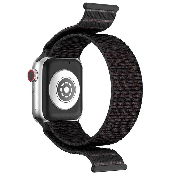 For Apple Watch Series 9 8 7 41mm / 6 5 4 SE (2023) SE (2022) SE 40mm / 3 2 1 38mm Nylon Watch Band Adjustable Magic Tape Strap