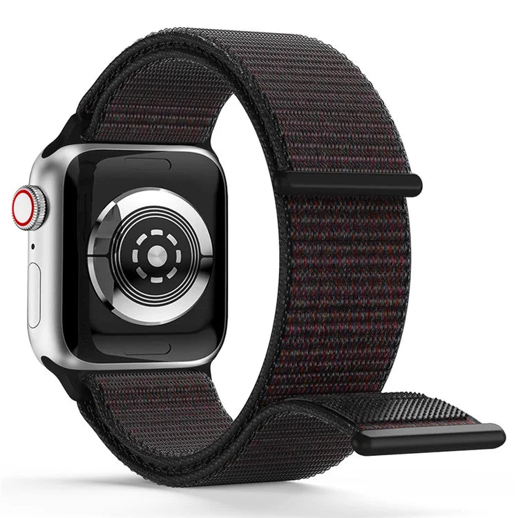For Apple Watch Series 9 8 7 41mm / 6 5 4 SE (2023) SE (2022) SE 40mm / 3 2 1 38mm Nylon Watch Band Adjustable Magic Tape Strap