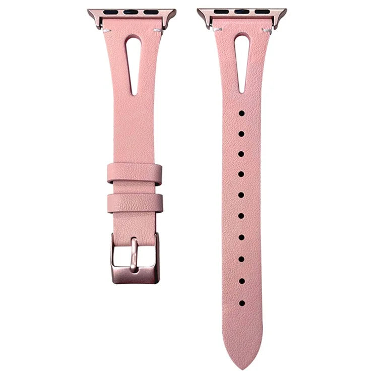 For Apple Watch Series 9 8 7 41mm / 6 5 4 SE (2023) SE (2022) SE 40mm / 3 2 1 38mm Split Leather Watch Strap