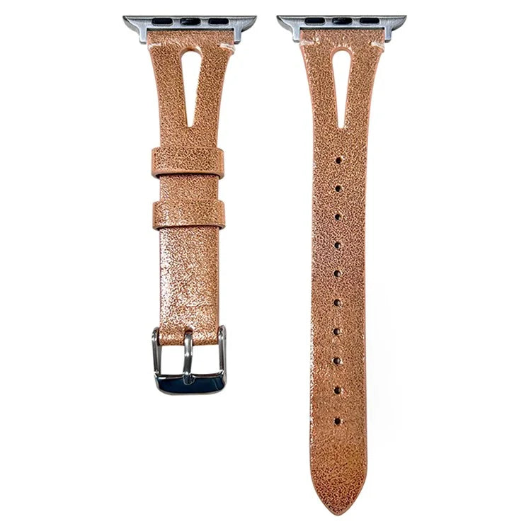 For Apple Watch Series 9 8 7 41mm / 6 5 4 SE (2023) SE (2022) SE 40mm / 3 2 1 38mm Split Leather Watch Strap