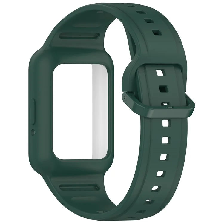 For Samsung Galaxy Fit3 SM-R390 Soft Silicone Wristband Replacement Strap with Case