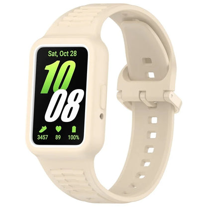 For Samsung Galaxy Fit3 SM-R390 Soft Silicone Wristband Replacement Strap with Case