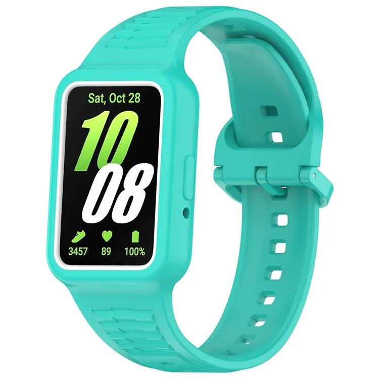 For Samsung Galaxy Fit3 SM-R390 Soft Silicone Wristband Replacement Strap with Case