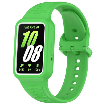 For Samsung Galaxy Fit3 SM-R390 Soft Silicone Wristband Replacement Strap with Case