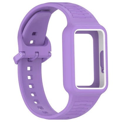 For Samsung Galaxy Fit3 SM-R390 Soft Silicone Wristband Replacement Strap with Case