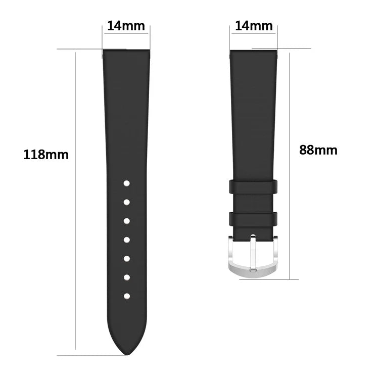 For Garmin Lily 2 Leather Watch Strap Adjustable Watch Band Replacement