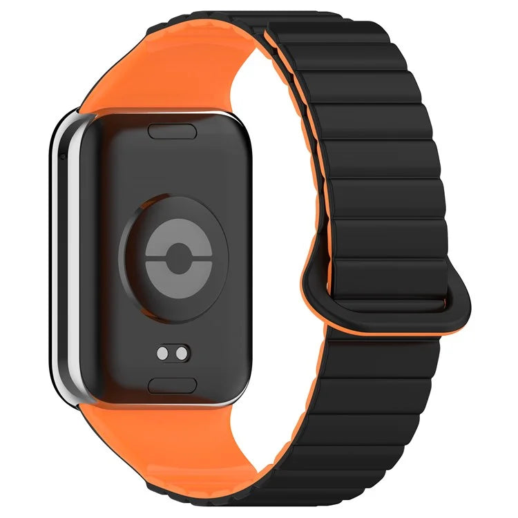 For Xiaomi Redmi Watch 4 / Smart Band 8 Pro Dual Color Watch Strap Magnetic Silicone Wrist Band
