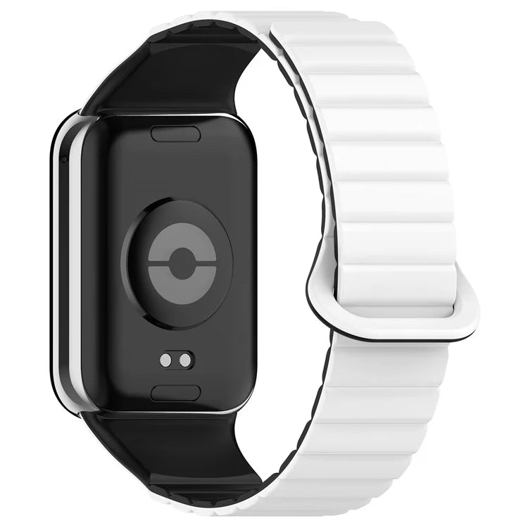 For Xiaomi Redmi Watch 4 / Smart Band 8 Pro Dual Color Watch Strap Magnetic Silicone Wrist Band